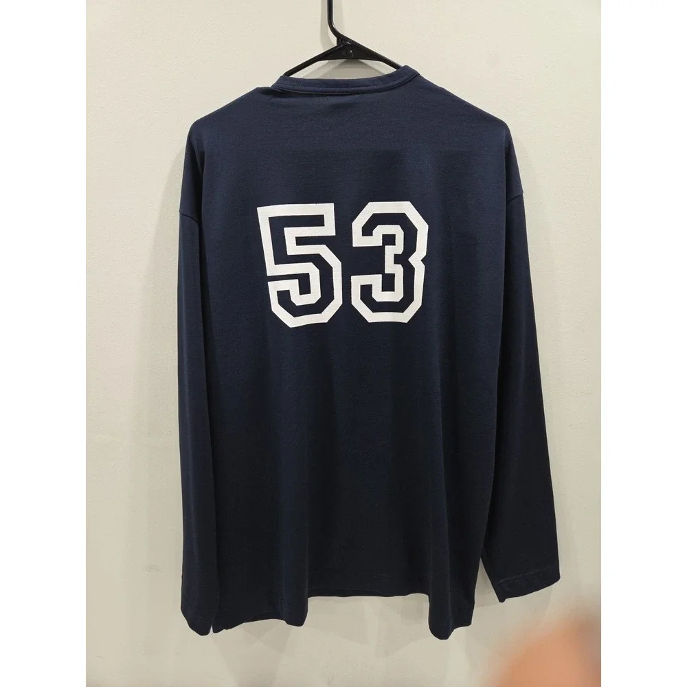 Levi's Dry Goods Long Sleeve Jersey T-Shirt Top sz Large 53  Blue USA pre-LVC